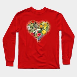 Heart Hummingbird Long Sleeve T-Shirt